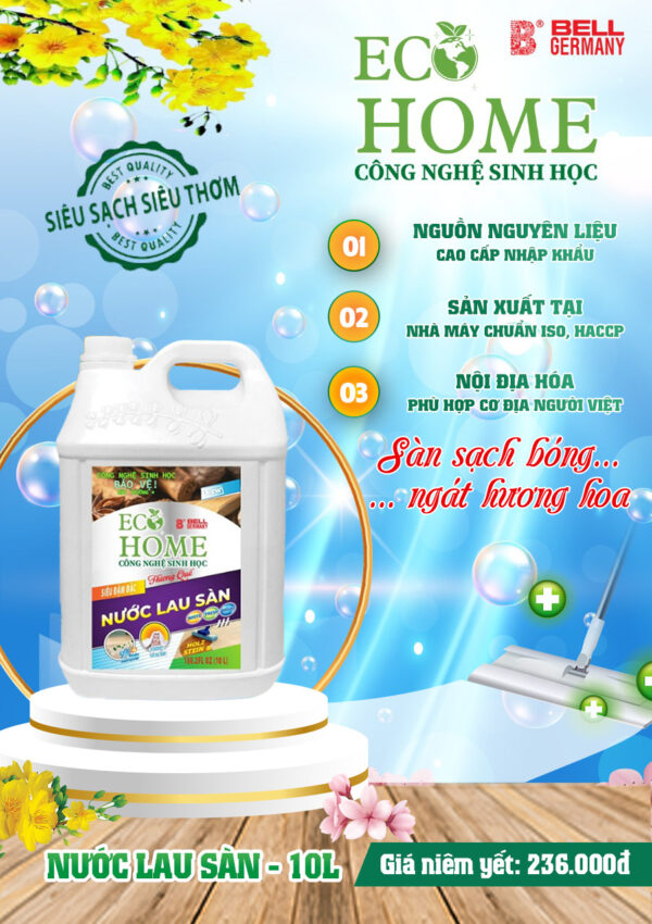 Nước lau sàn hương quế 10L