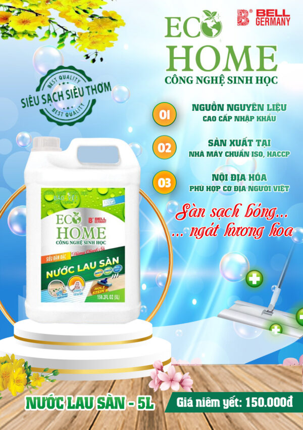 Nước lau sàn hương chanh sả 5L